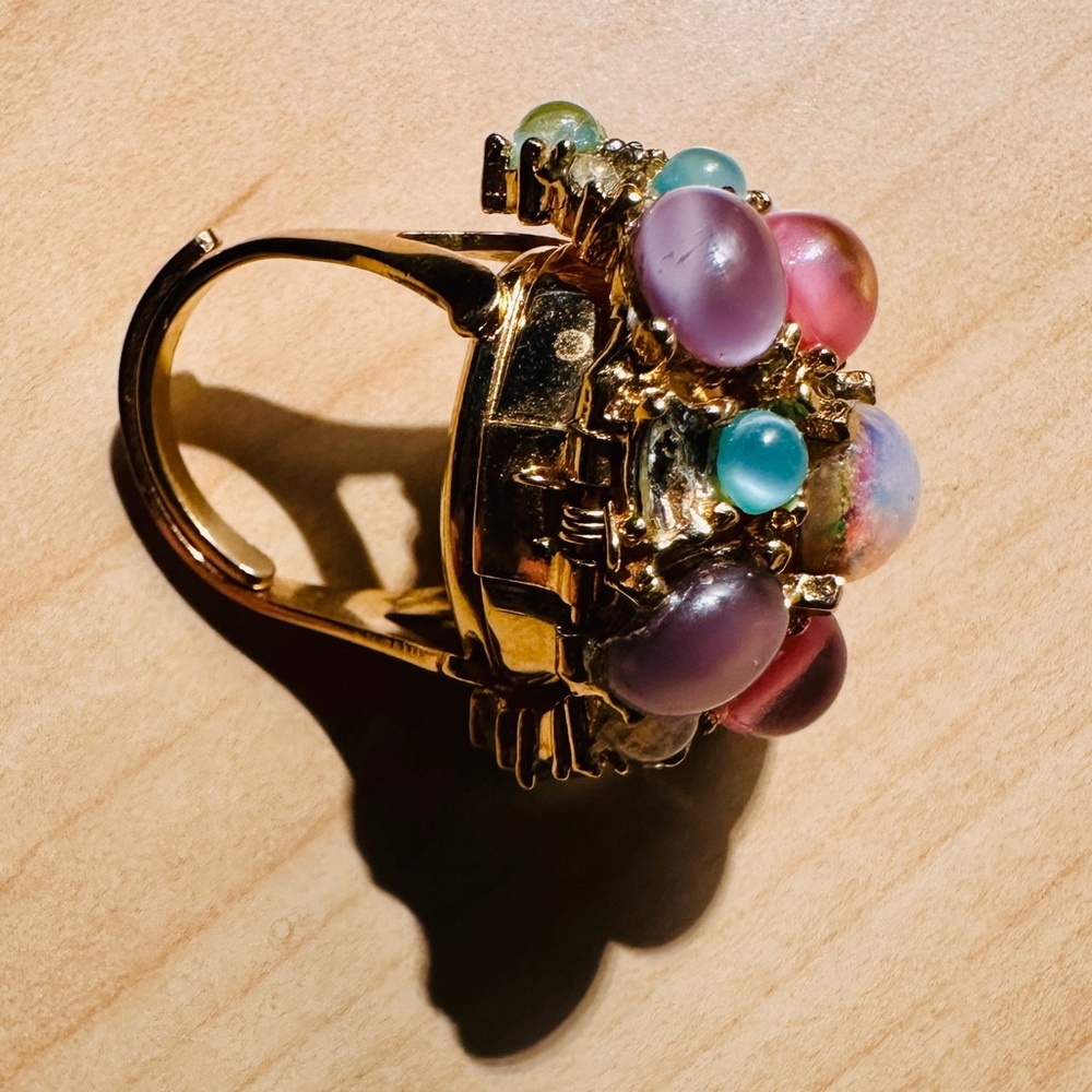 Pedre 17 Jewels Cluster Watch Ring - Adjustable - Picture 6 of 7